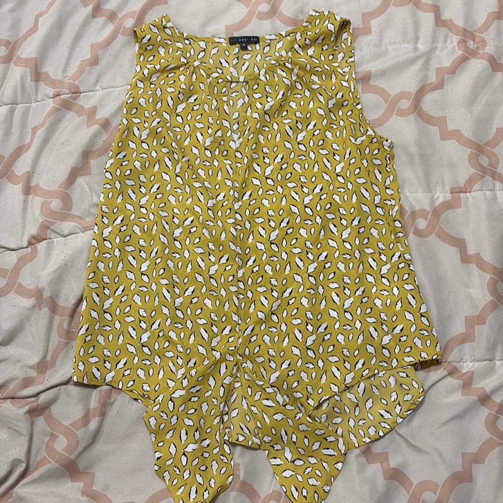Yellow business casual top
